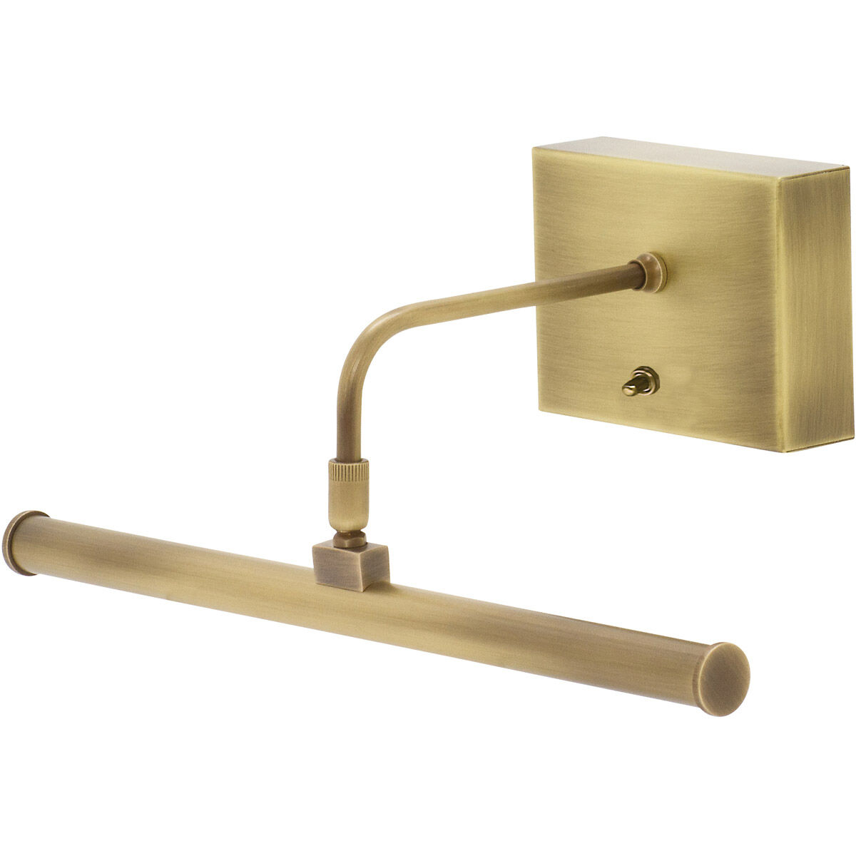 Slim-line 3.2 watt 13 inch Antique Brass Picture Light Wall Light, Battery Operated 