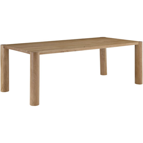 Post 76 X 36 inch White Dining Table in Natural