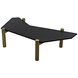 Tabu 70 X 33 inch Ebony Walnut and Antique Brass Coffee Table
