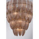 Marclaire 15 Light 32.75 inch Legacy Brass Pendant Ceiling Light in Brown Textured Handmade Glass