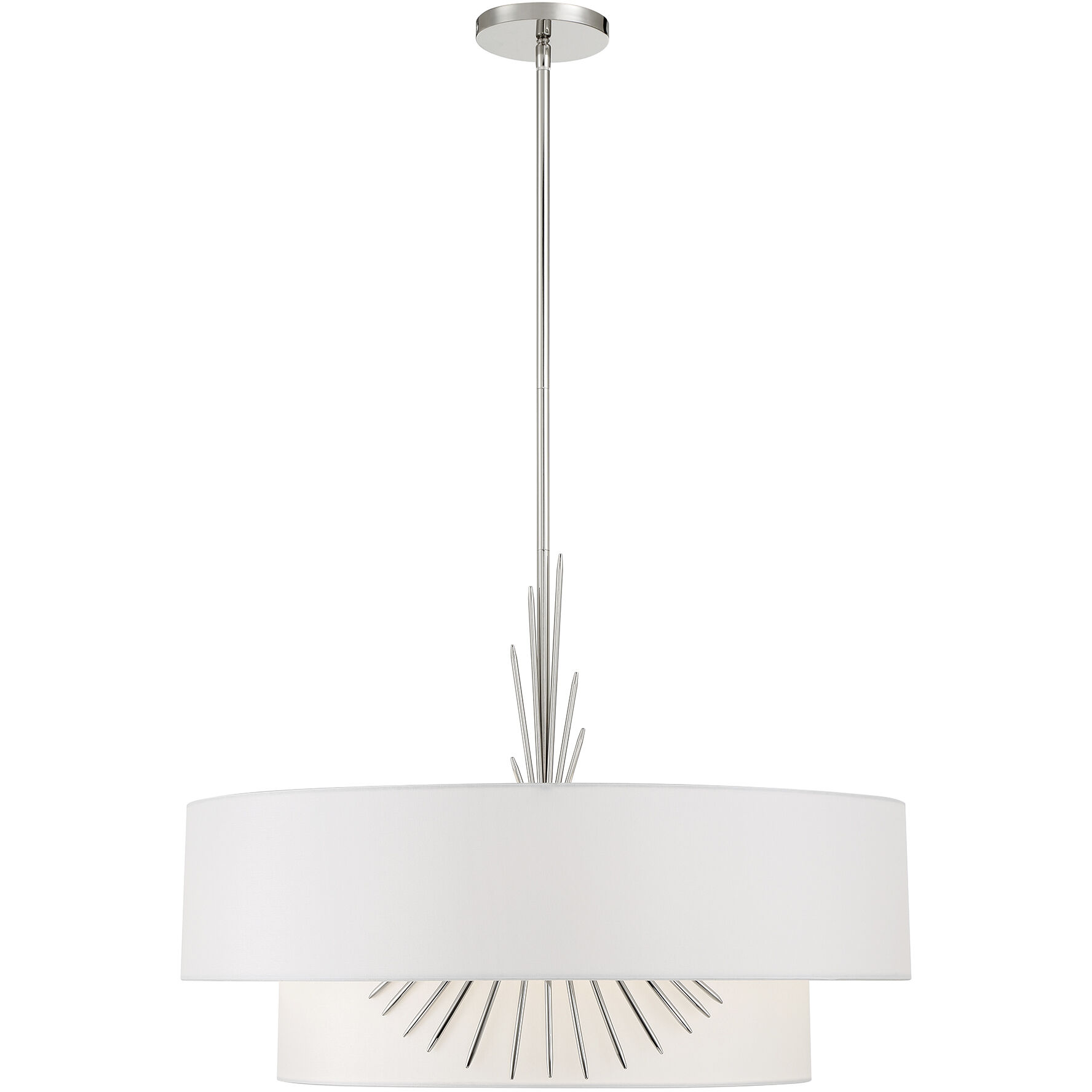 Gramercy 4 Light 25.88 inch Polished Nickel Pendant Ceiling Light