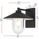 Scott 1 Light 10 inch Black Outdoor Wall Sconce