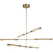 Astrid Multi Pendant Ceiling Light in Vintage Brass