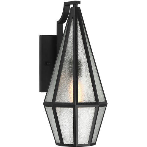 Peninsula 1 Light 18 inch Black Outdoor Wall Lantern