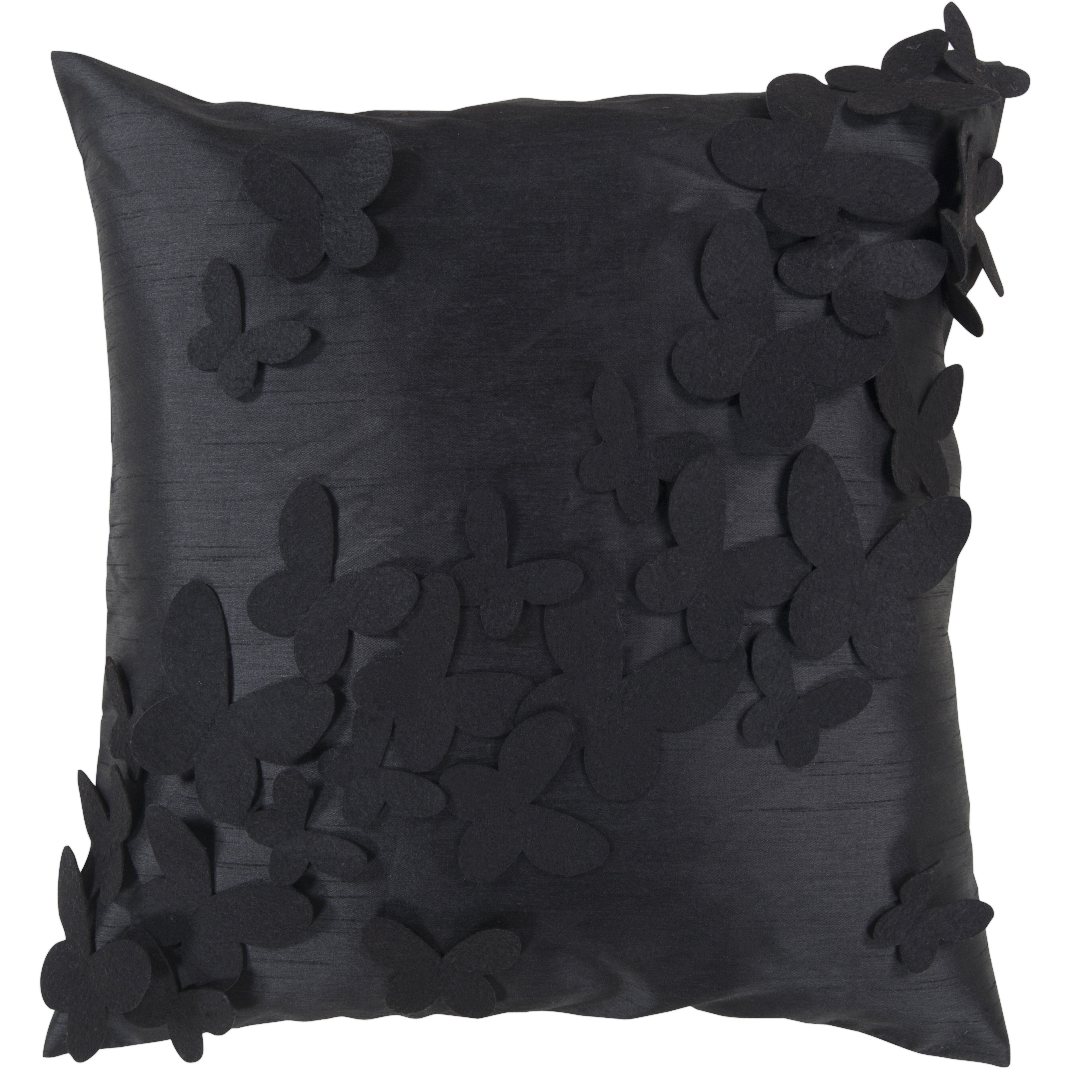 Decorative Pillows 22 inch Black Accent Pillow