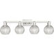 Arcadia Athens 4 Light 32.88 inch Brushed Satin Nickel Bath Vanity Light Wall Light