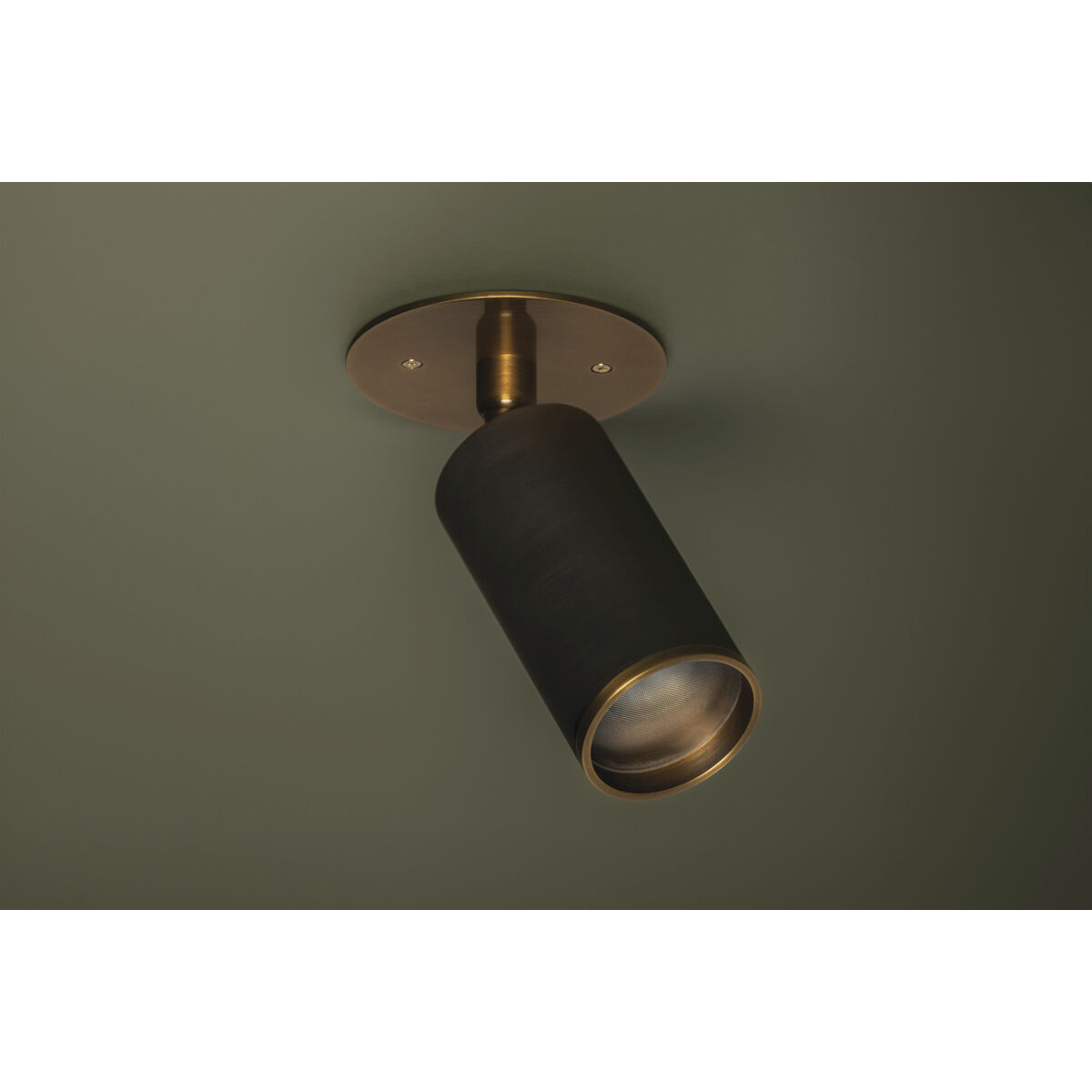 Caleb 1 Light 4.75 inch Patina Brass/Bronze Flush Mount Ceiling Light