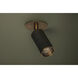 Caleb 1 Light 4.75 inch Patina Brass/Bronze Flush Mount Ceiling Light