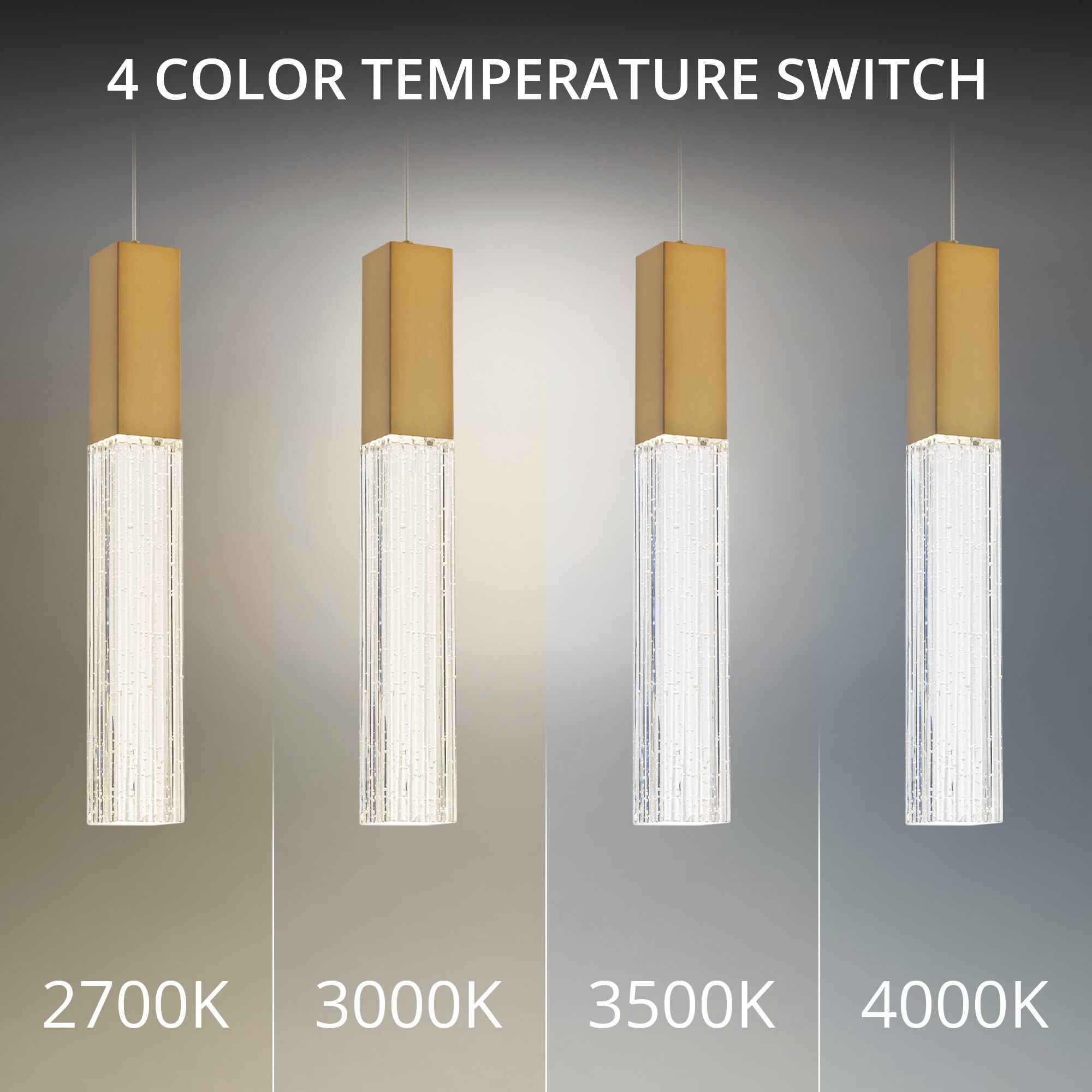 Cinema LED 2 inch Aged Brass Indoor Hanging Lighting Ceiling Light in 3500K