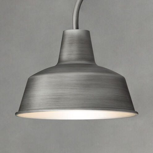 Pier M 1 Light 13 inch Weathered Zinc Outdoor Wall Mount