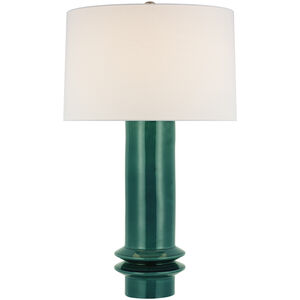 Paloma Contreras Montaigne 29.5 inch 15.00 watt Emerald Crackle Table Lamp Portable Light, Medium