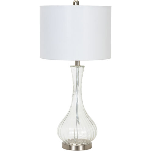 Vaeroy 30 inch 100 watt Nickel Table Lamp Portable Light