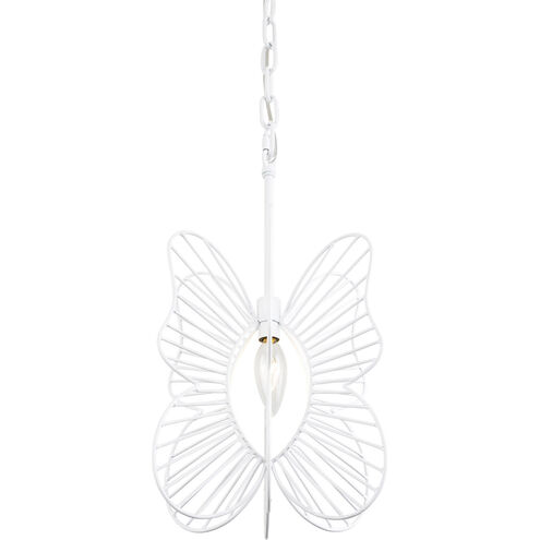 Monarch 1 Light 9 inch White Mini Pendant Ceiling Light