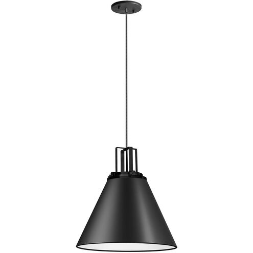 Sonus 1 Light 14 inch Matte Black Pendant Ceiling Light
