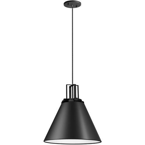 Sonus 1 Light 14 inch Matte Black Pendant Ceiling Light