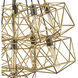 Astrid 11 Light 33.5 inch Deluxe Gold with Metallic Matte Bronze Indoor Chandelier Ceiling Light