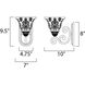 Symphony 1 Light 7 inch Oil Rubbed Bronze Wall Sconce Wall Light
