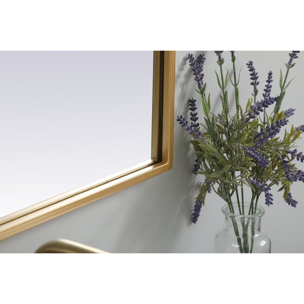 Ayra 30 X 22 inch Brass Mirror