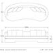 Helene Pearl and Greige Outdoor Sofa