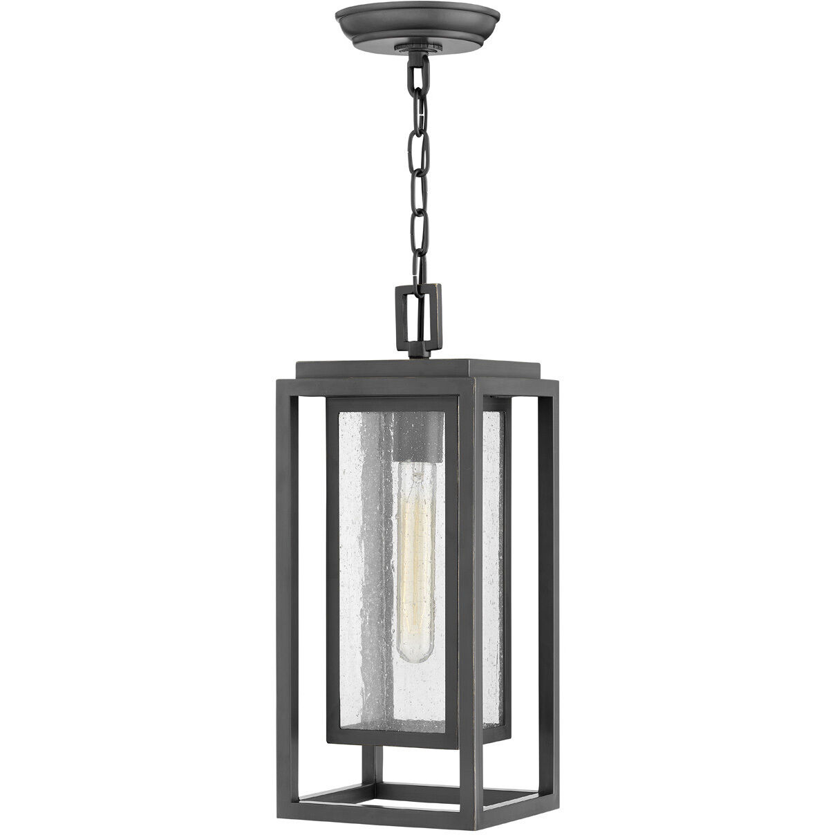 Coastal Elements Republic LED 7 inch Oil Rubbed Bronze Outdoor Hanging Lantern, Estate Series
