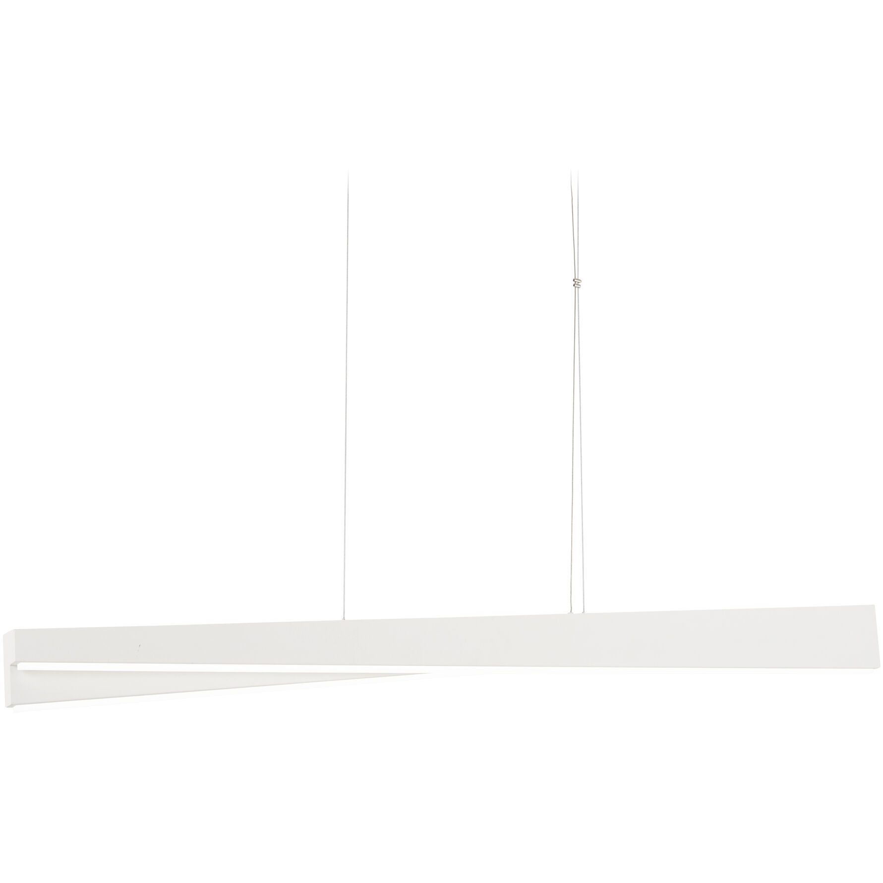 So Inclined LED 49 inch Sand White Island Light Ceiling Light