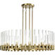 Julian 12 Light 32 inch Aged Brass Wheel Chandelier Ceiling Light