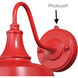 Dorado 1 Light 9 inch Red and White Outdoor Wall