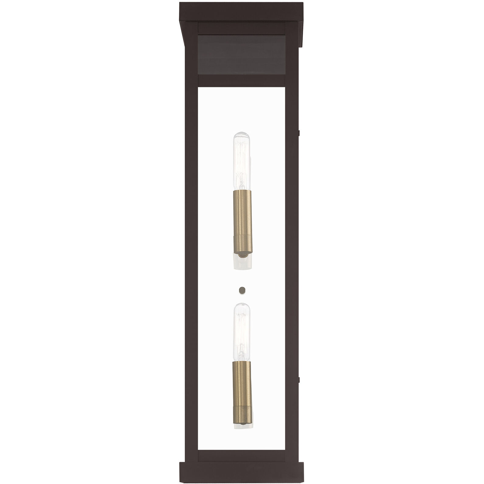 Hopewell 2 Light 22 inch Bronze Outdoor Wall Lantern