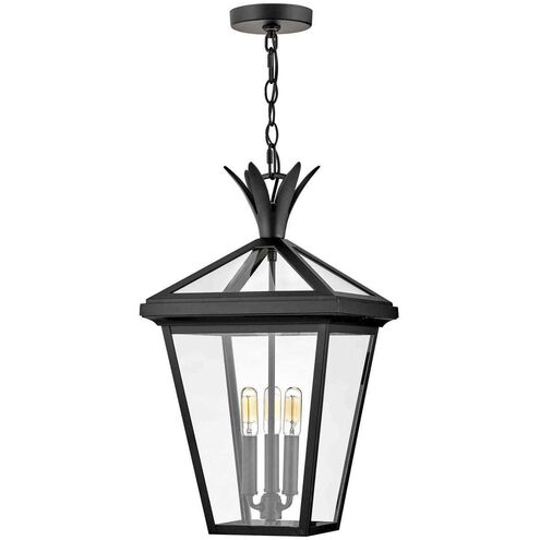 Palma LED 12 inch Black Outdoor Hanging Lantern