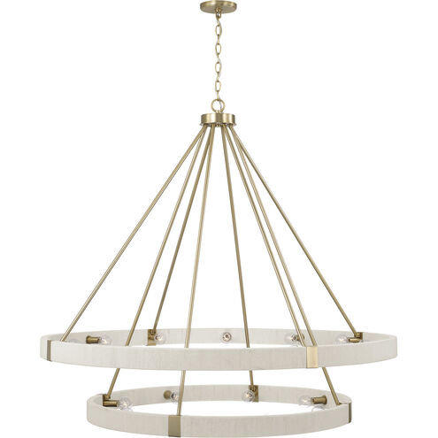 Delaney 20 Light 48 inch Matte Brass Chandelier Ceiling Light