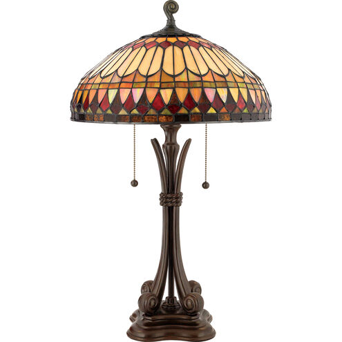 West End 26.5 inch 75.00 watt Brushed Bullion Table Lamp Portable Light, Naturals