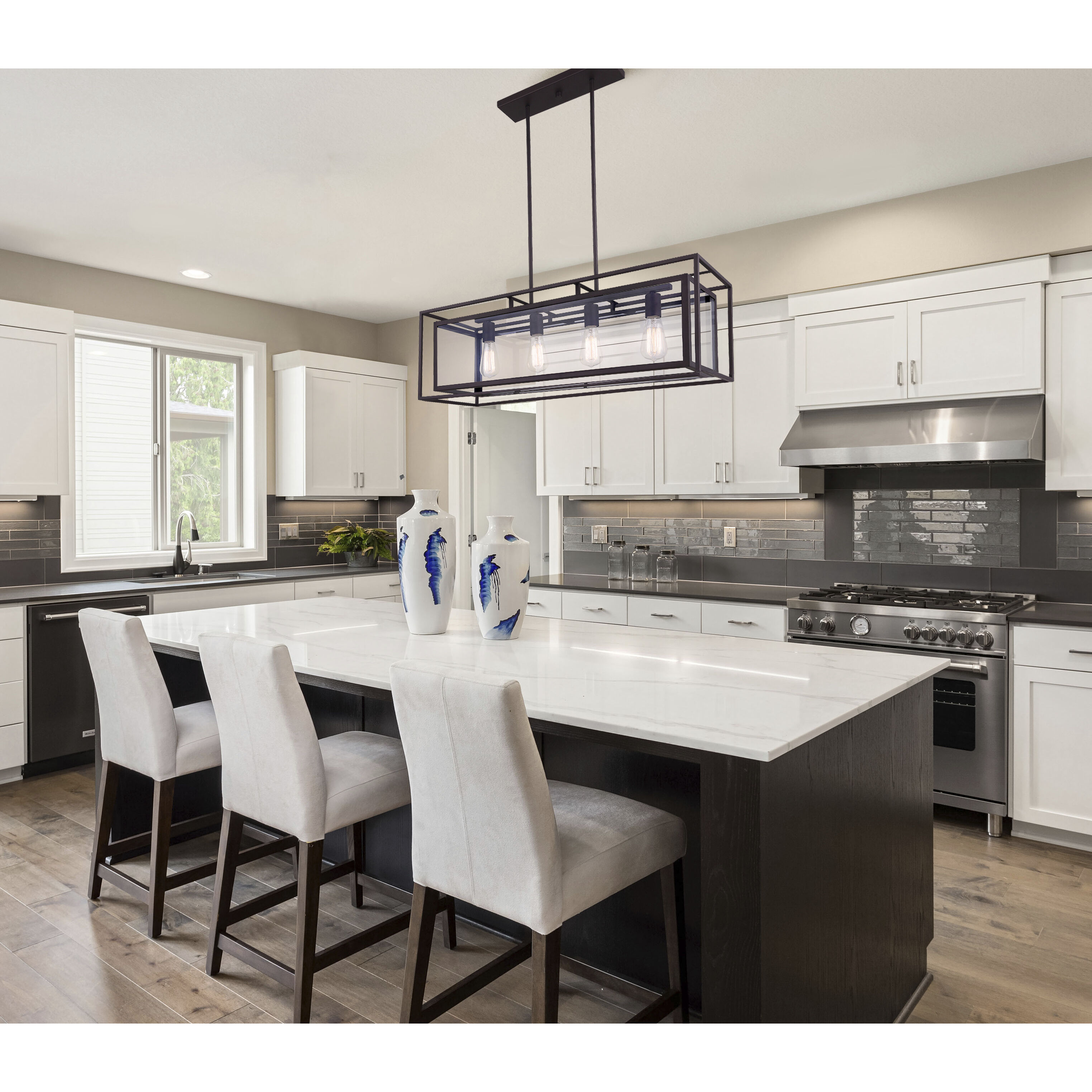 Isola 4 Light 32.25 inch Oil Rubbed Bronze Chandelier Ceiling Light