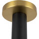 Calla 5.13 inch Brushed Gold Flush Mount Ceiling Light in Matte Opal Glass