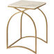 Graven 22 X 14 inch Gold with White Accent Table