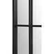 Atkinson 62 X 40 inch Clear and Matte Black Wall Mirror