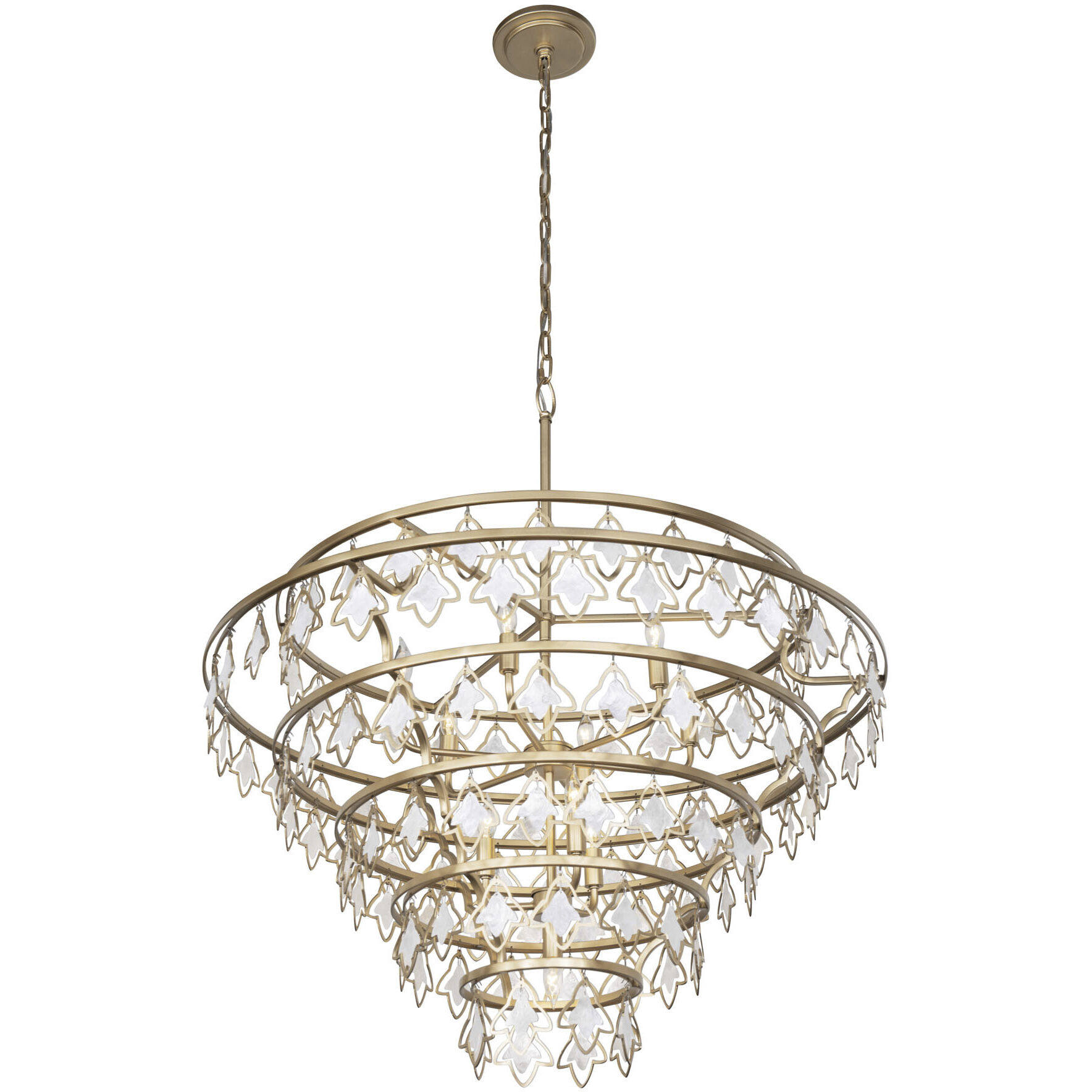 Fleur 10 Light 36 inch French Gold Chandelier Ceiling Light, Smithsonian Collaboration