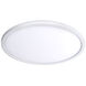Round LED 11 inch White Flush Mount Ceiling Light in 3000K
