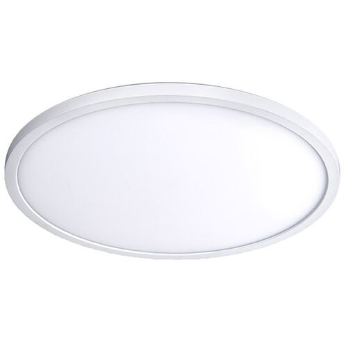 Round LED 11 inch White Flush Mount Ceiling Light in 3000K