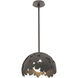 Pangea 1 Light 15.3 inch Oil Rubbed Bronze Pendant Ceiling Light