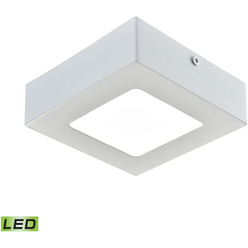 Warwick LED 5 inch Matte White Flush Mount Ceiling Light, Small