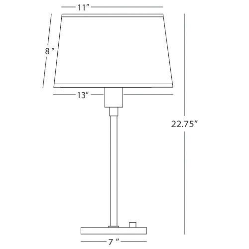 Real Simple 22.75 inch 100.00 watt Dark Bronze Powder Coat Table Lamp Portable Light