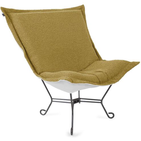 Alicante Gold Patio Scroll Puff Chair