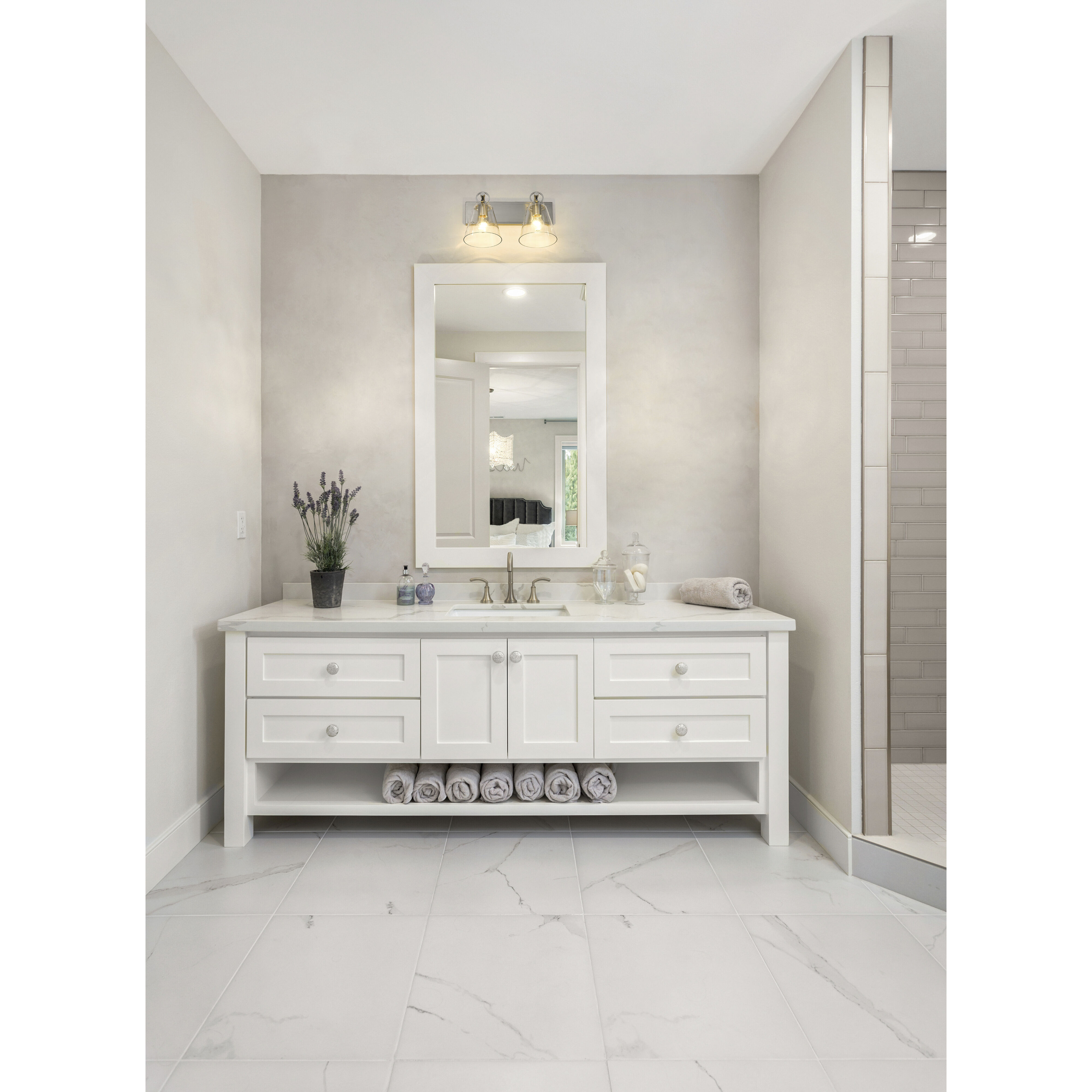 Harper 2 Light 15.5 inch Brushed Nickel Vanity Wall Light