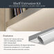 TE Series Silver 96 inch Shelf Extrusion Kit