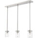 Thayer 3 Light 4.75 inch Brushed Nickel Pendant Ceiling Light