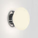 Zeppo 1 Light 4.49 inch Polished Chrome Bathroom Wall Light