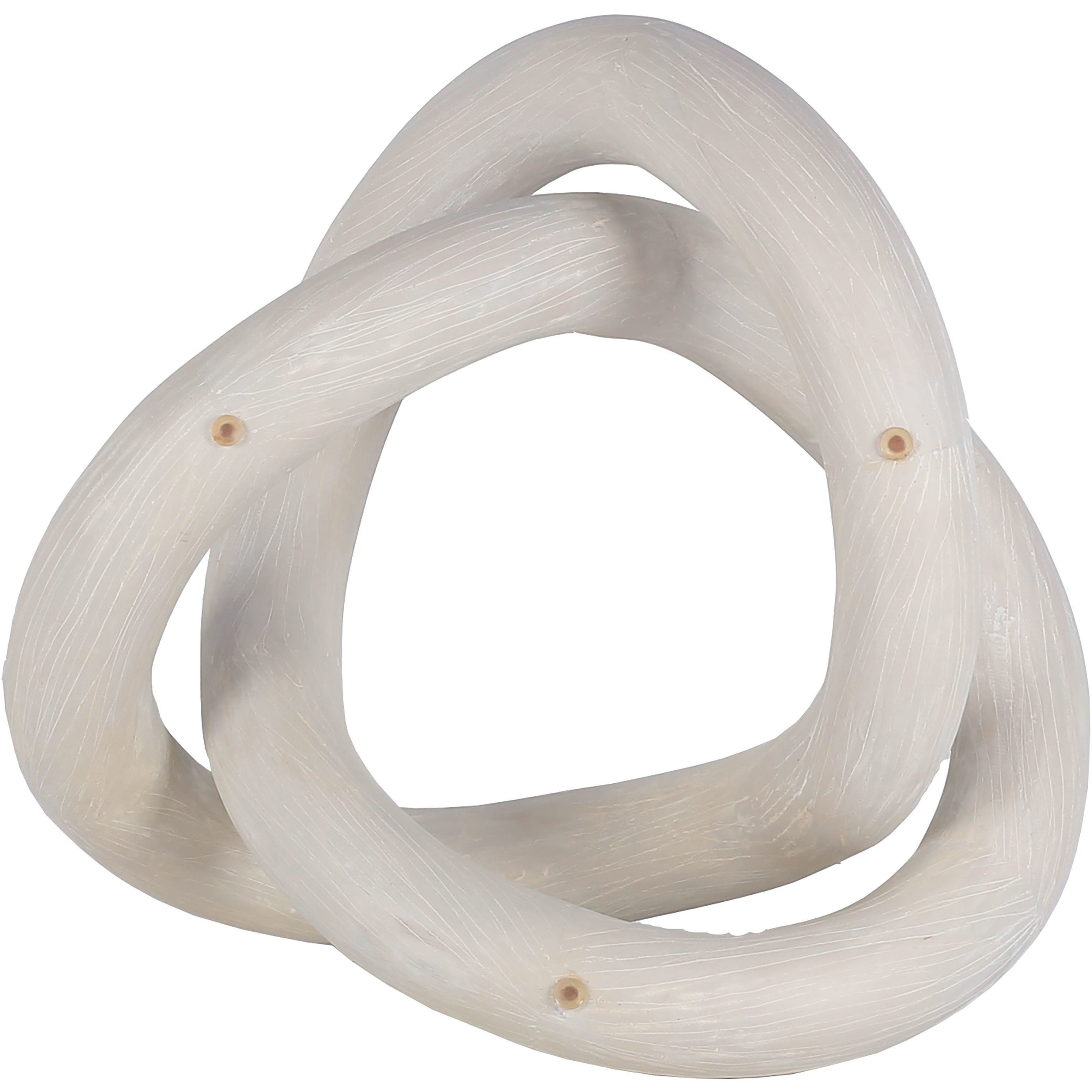 Knotty 36 X 36 inch White with Clear Coffee Table