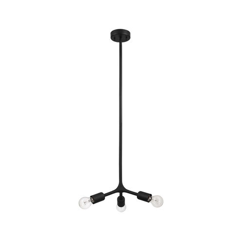 Bocadella 3 Light 14 inch Matte Black Pendant Ceiling Light, Semi-Flush Convertible