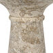 Architect 26 X 14 inch White Marble Side Table, C