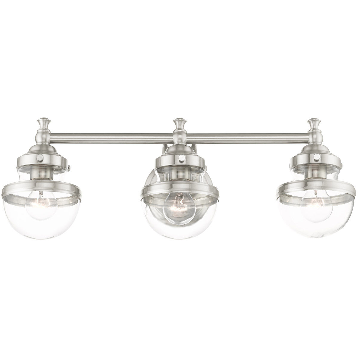 Oldwick 3 Light 24 inch Brushed Nickel Vanity Sconce Wall Light